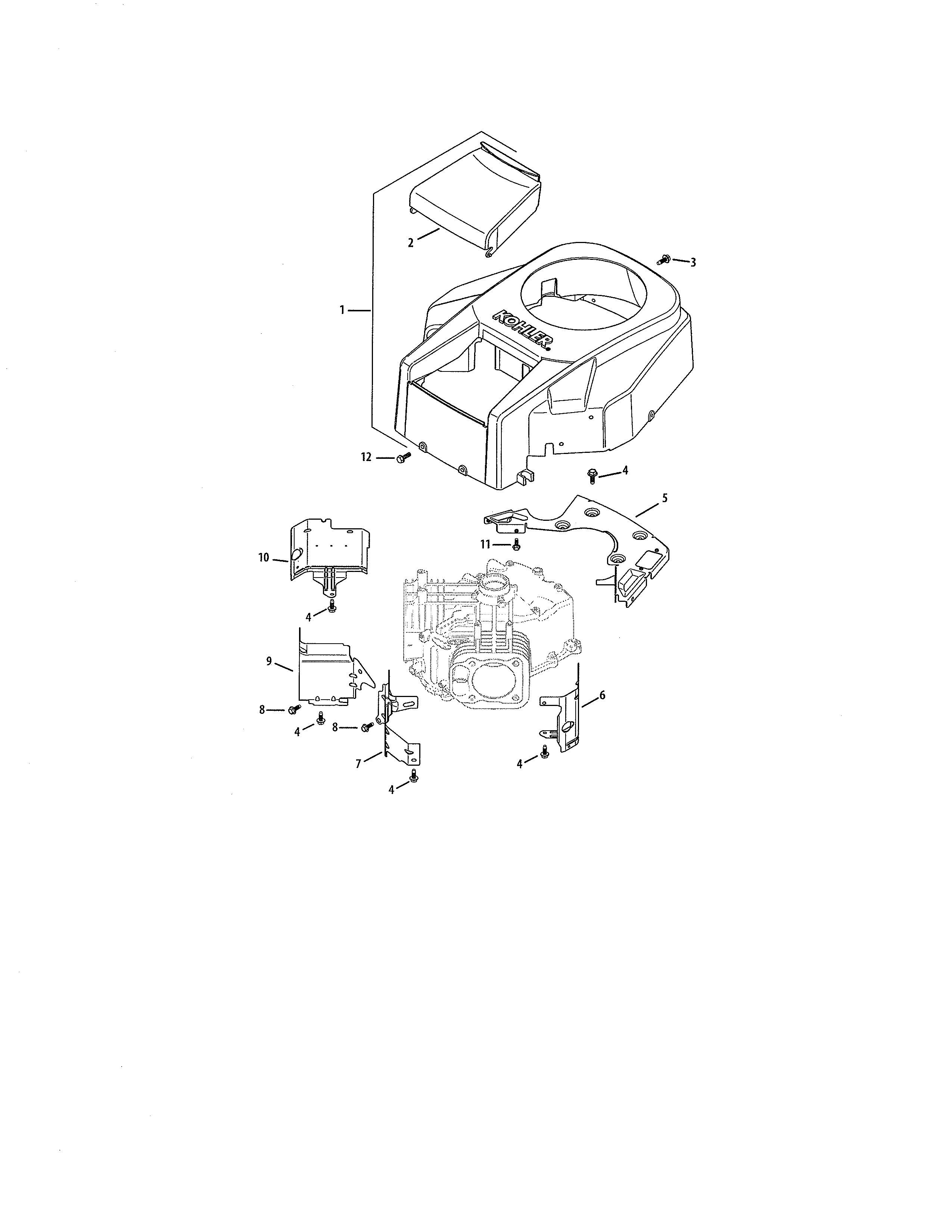 Blower housing/baffles