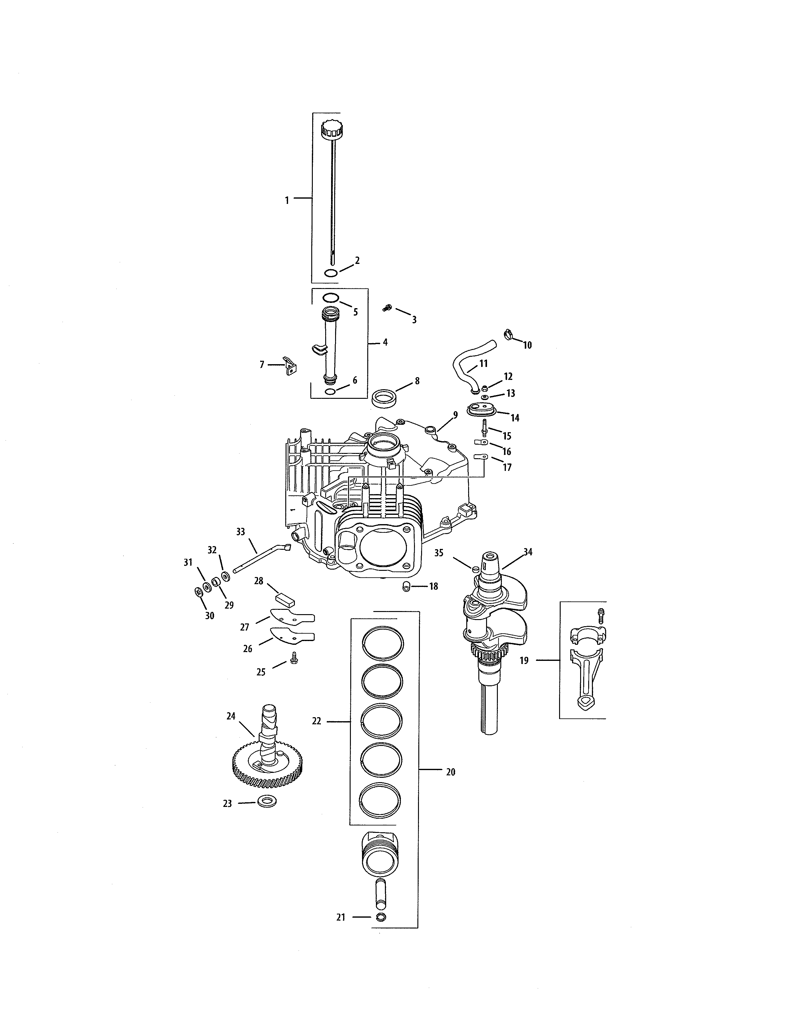 Crankshaft/crankcase