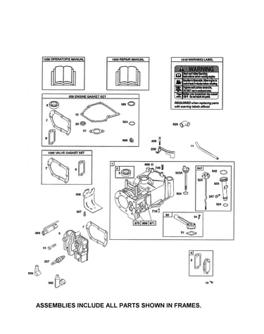 Cylinder head/gasket set