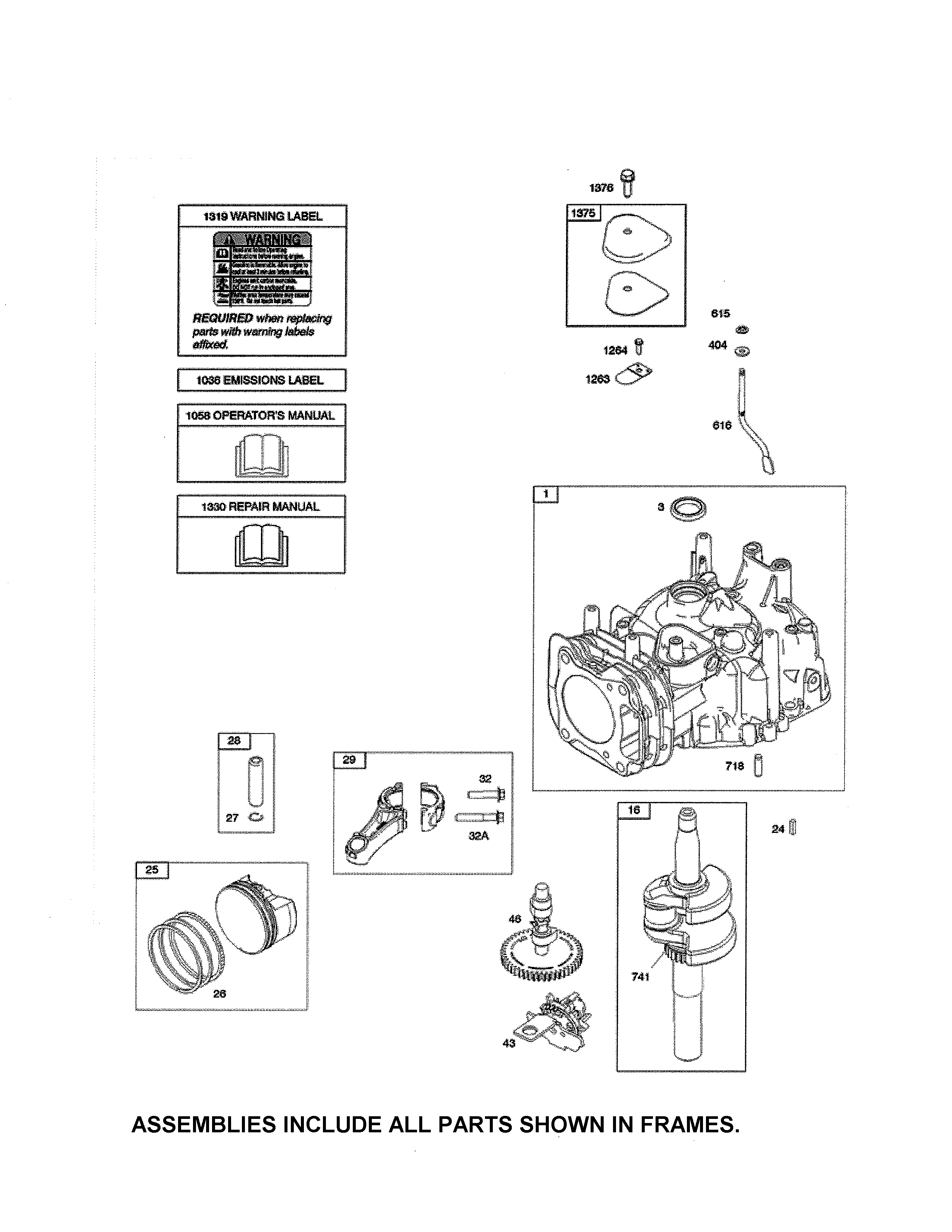 Cylinder/crankshaft