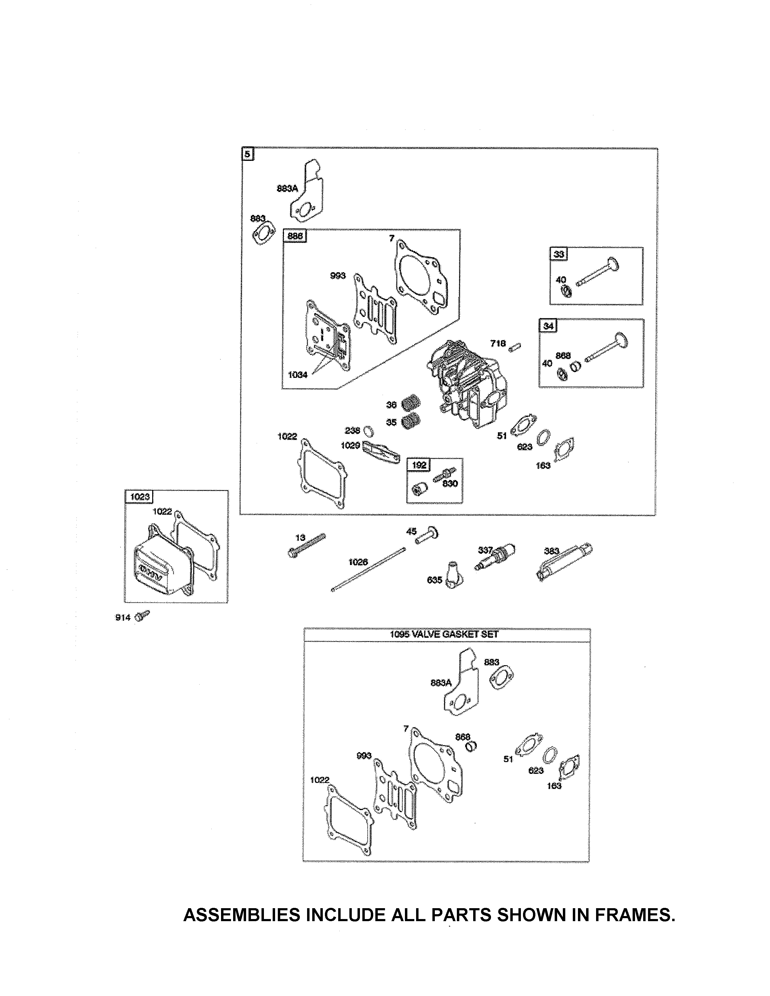 Head cylinder/gasket set