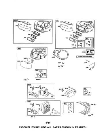 Air cleaner/blower housing