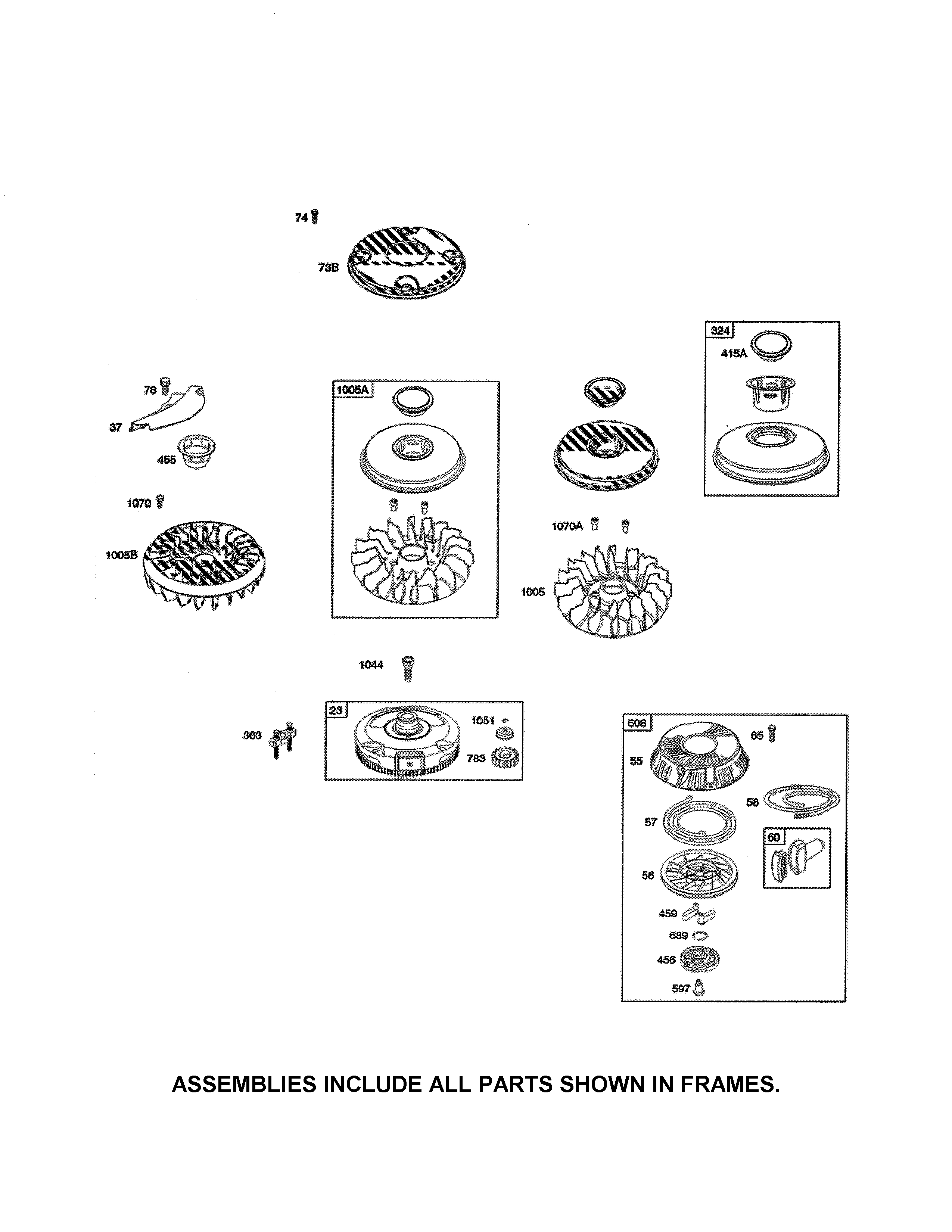 Flywheel/rewind starter