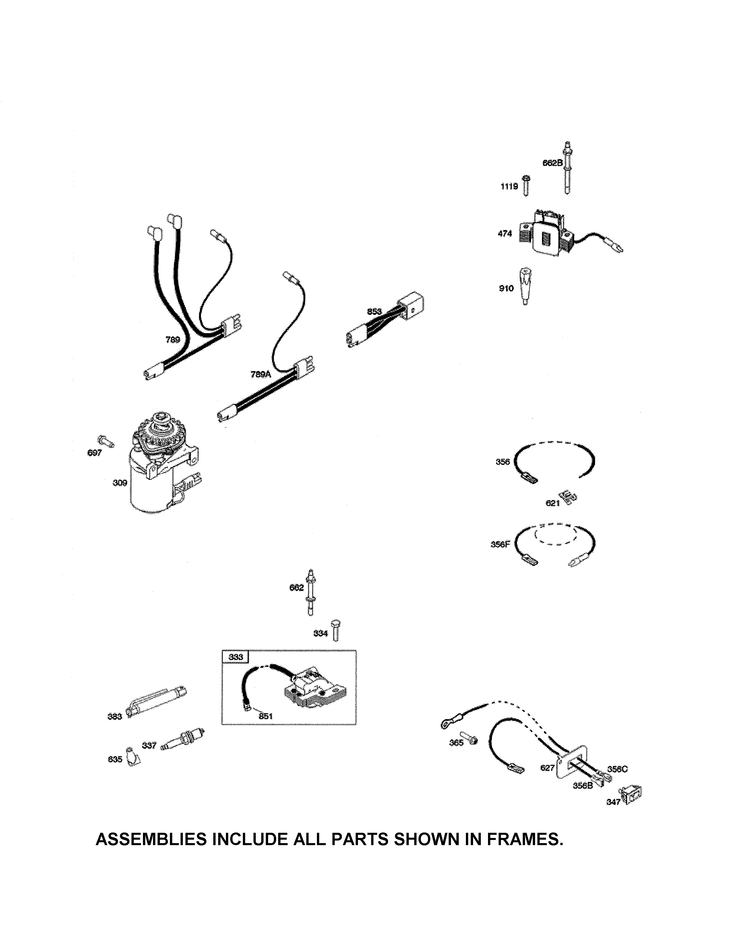 Alternator/starter/ignition