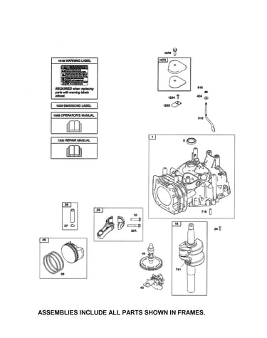 Cylinder/crankshaft