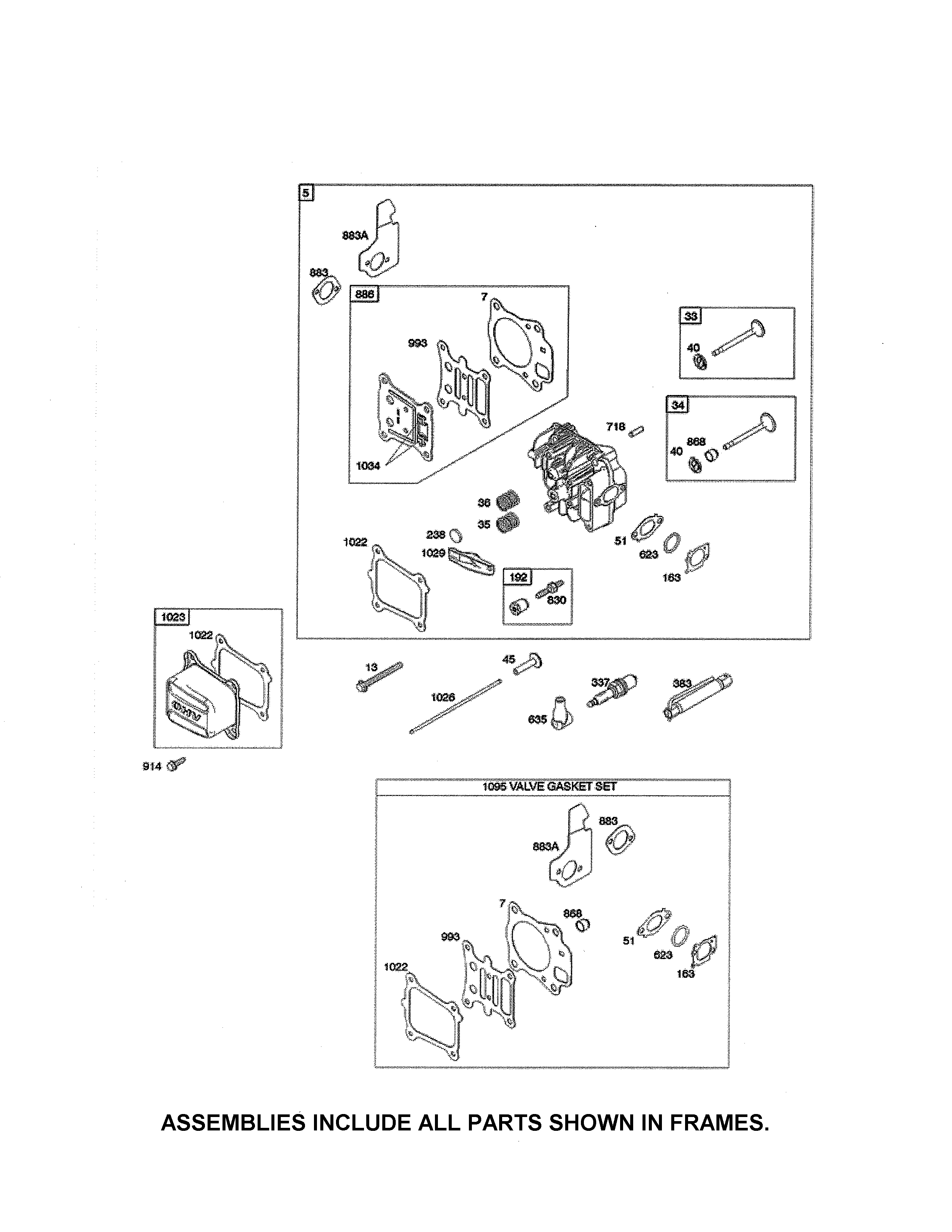 Cylinder head/gasket set