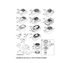 Briggs & Stratton 126L02-1459-F1 blower housing/rewind starter diagram