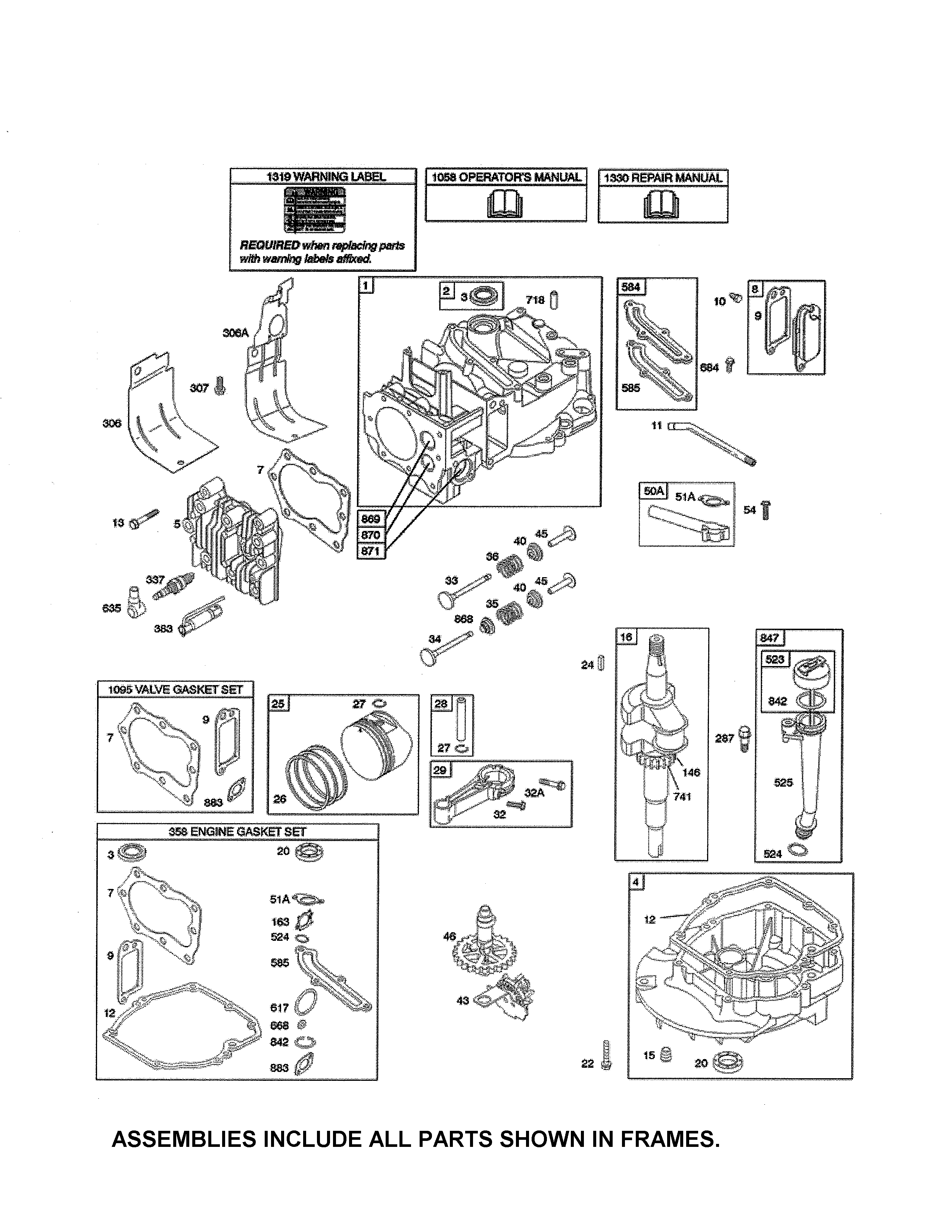 CYLINDER/CRANKSHAFT/SUMP