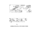 Poulan PXT12530 (96046000800) air cleaner/blower housing diagram