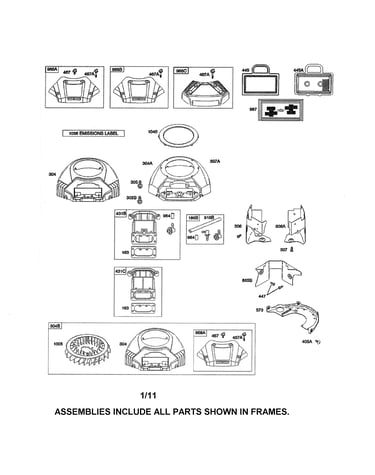 Air cleaner/blower housing