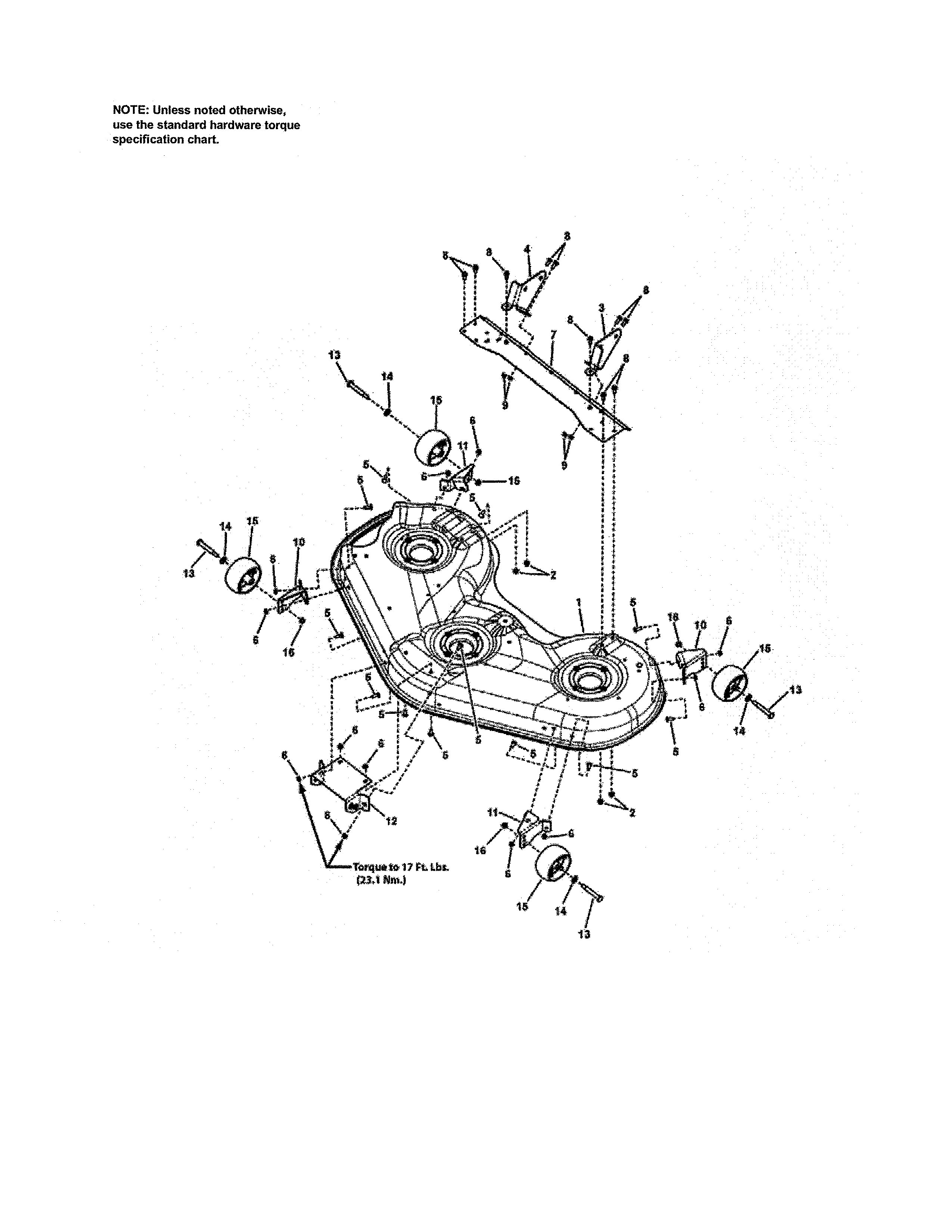 52" MOWER DECK-HOUSING