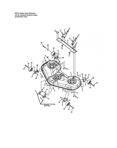 52" mower deck-housing
