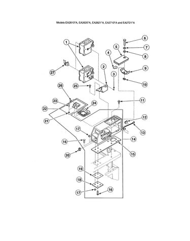 Timer/meter case/service door