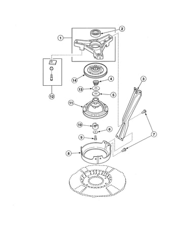 Bearing housing/brake/pulley