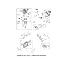 Briggs & Stratton 112P02-0113-B1 carburetor/fuel tank diagram