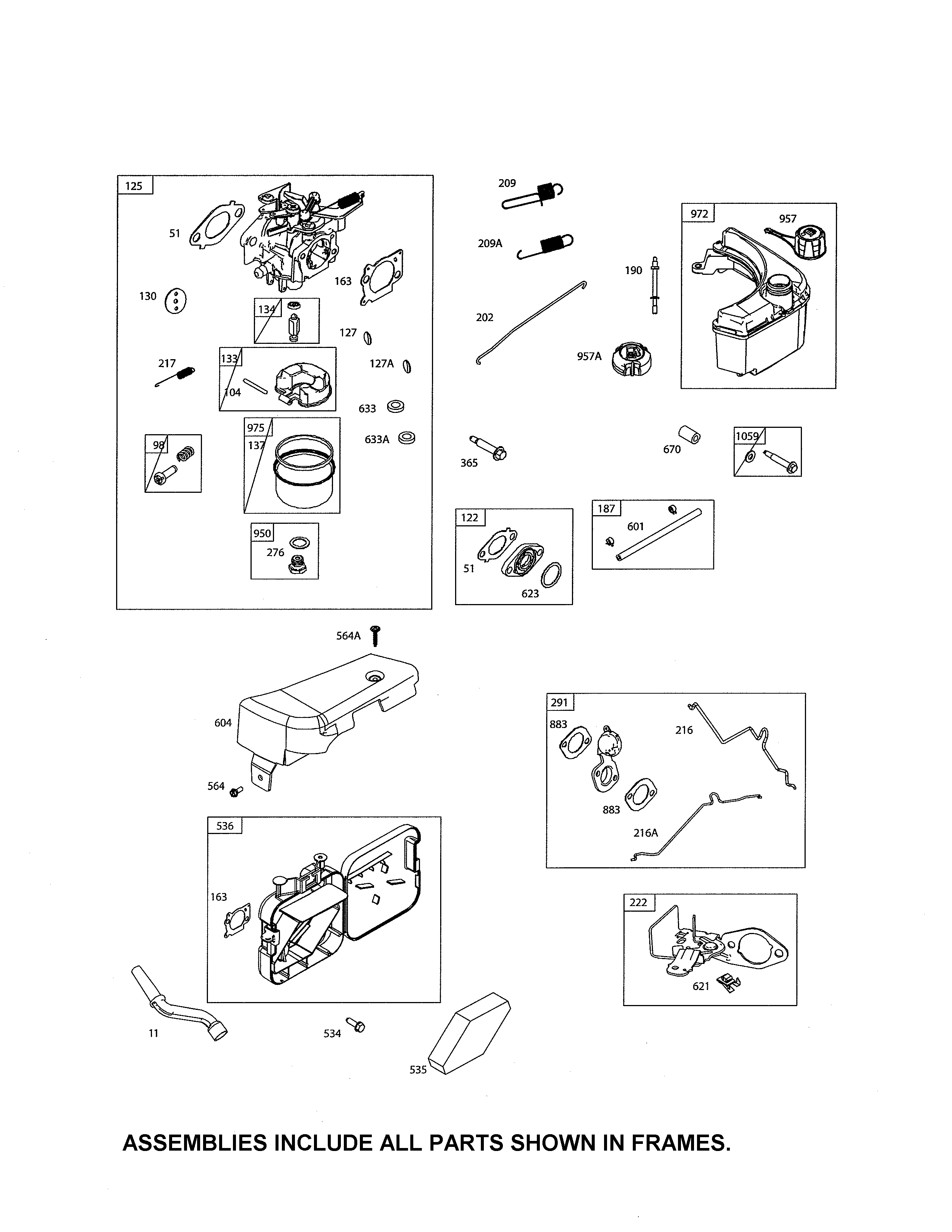 Carburetor/fuel tank