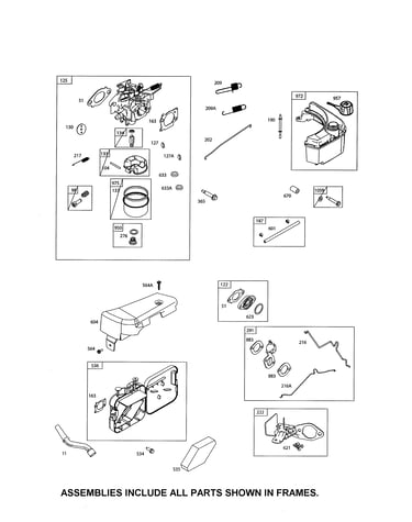Carburetor/fuel tank