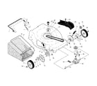 Craftsman 9174787A drive control/gear case/wheels diagram