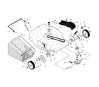 Craftsman 9174789A drive control/gear case/wheels diagram