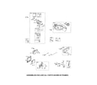 Briggs & Stratton 126L02-1445-F1 carburetor/fuel tank/muffler diagram