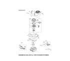 Briggs & Stratton 126L02-1445-F1 rewind starter/blower housing diagram