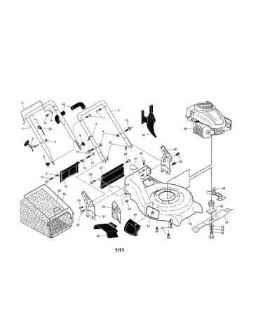 Engine/housing/handle
