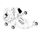 Husqvarna 917374142 drive control/gear case/wheels diagram