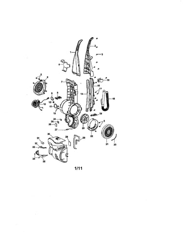 Upper handle/motor cover