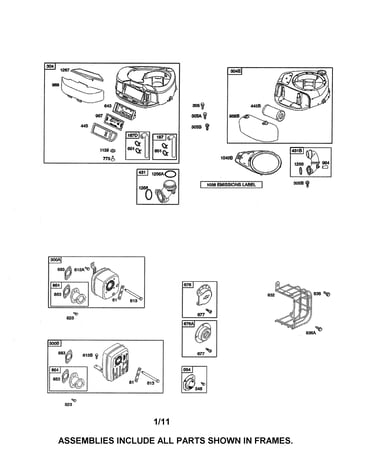 Muffler/blower housing
