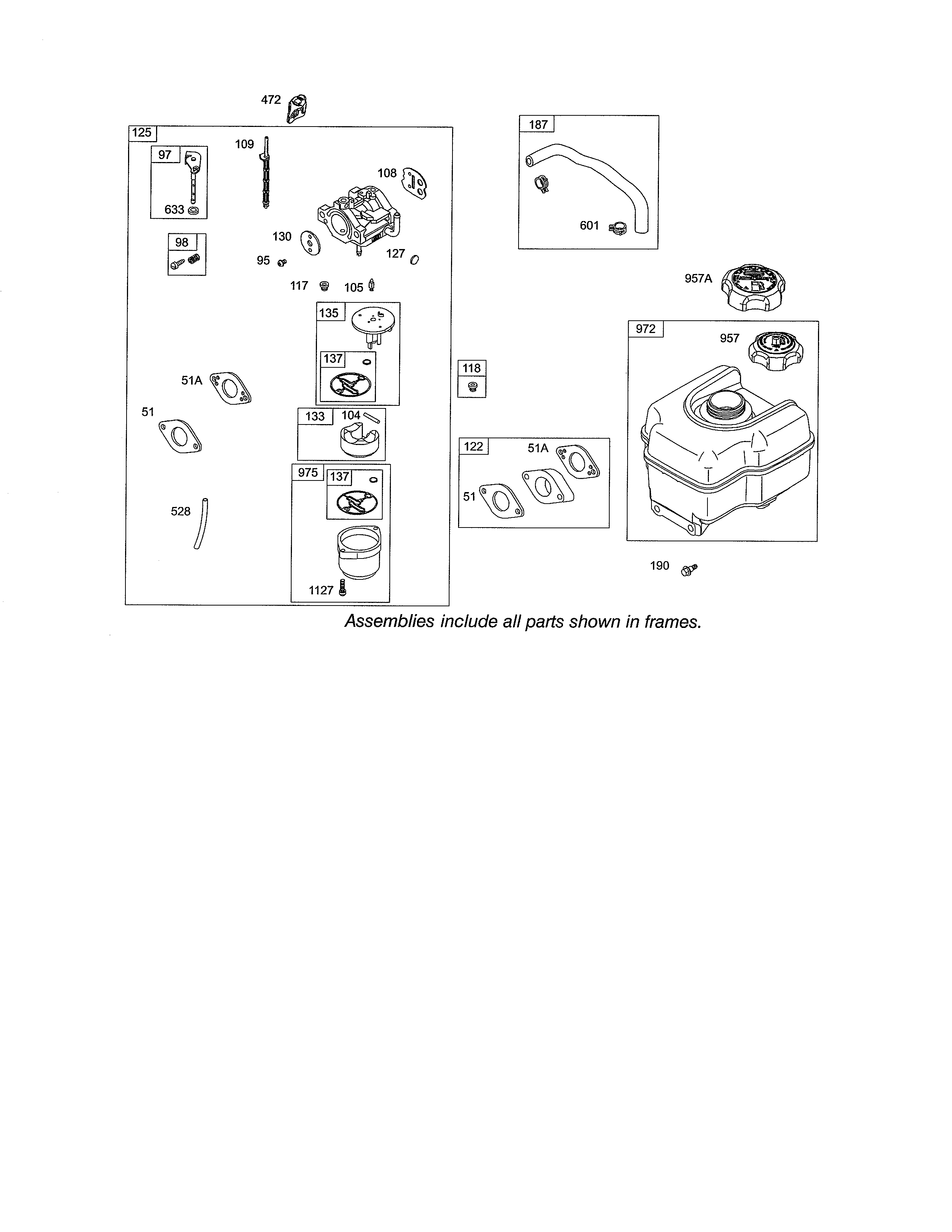 Carburetor/fuel supply