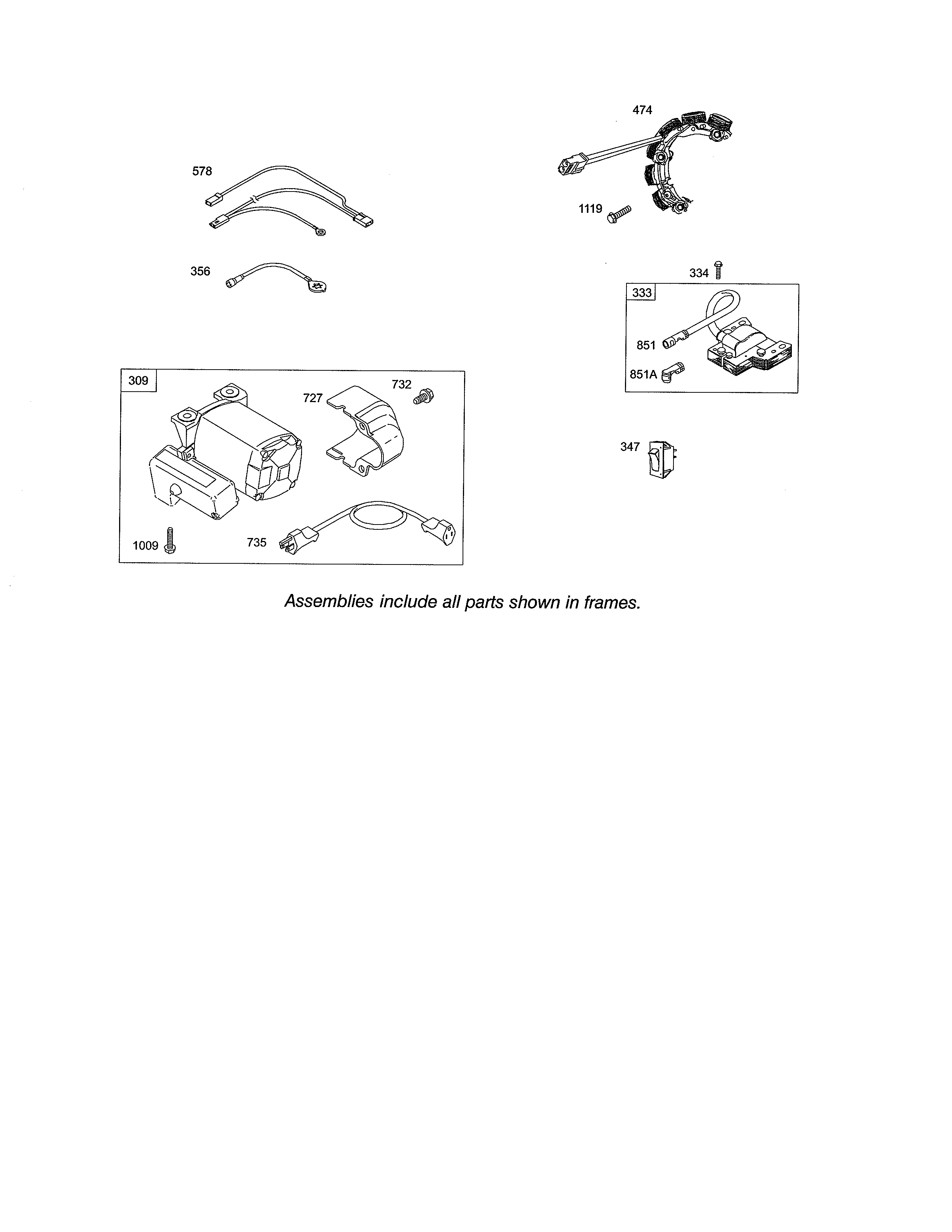 Starter motor/ignition