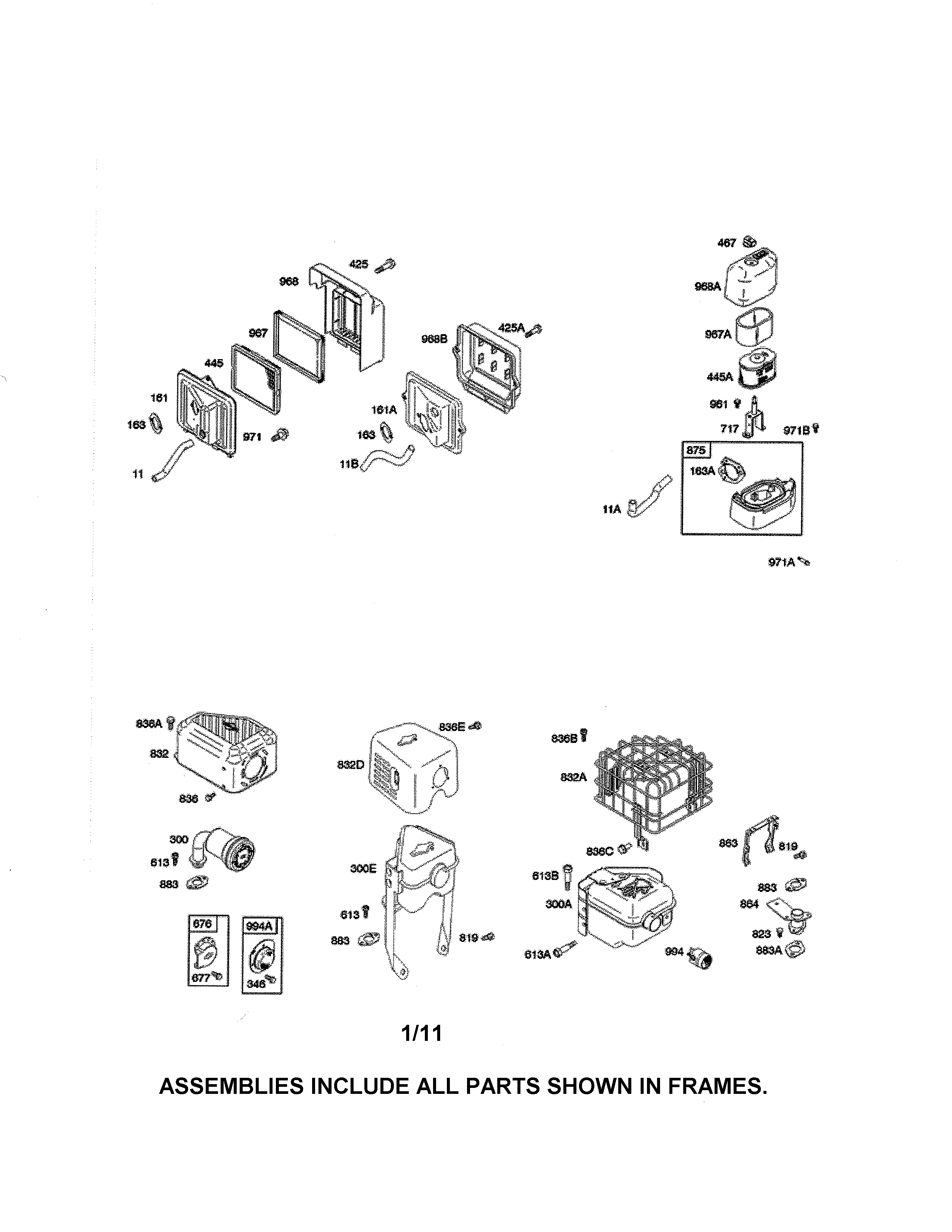 Air cleaner/exhaust