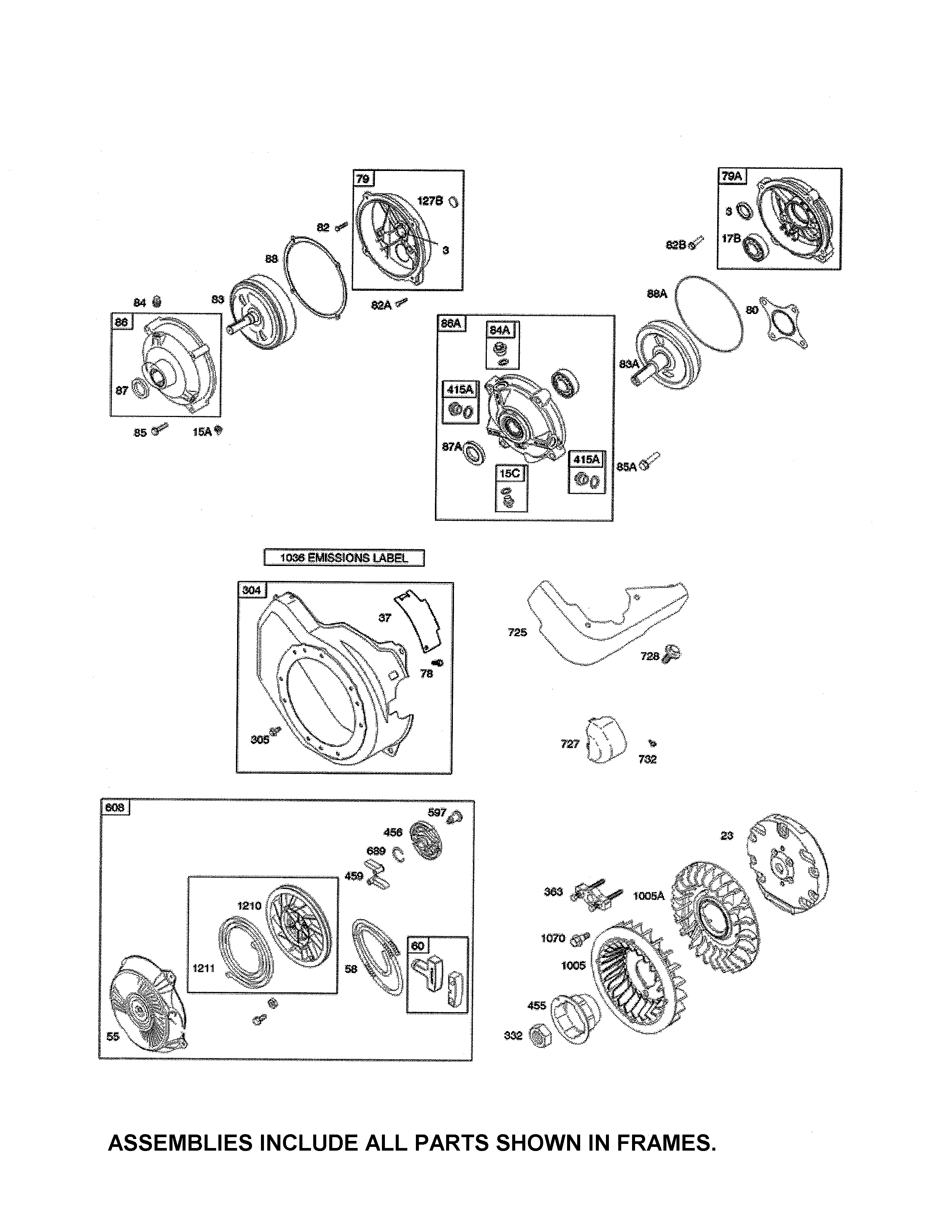 BLOWER HOUSING/FLYWHEEL