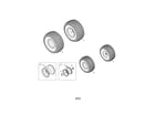 Cub Cadet 13WZ92AK056 front & rear wheels diagram