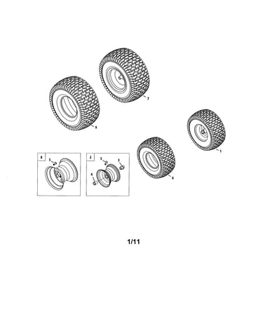 Front & rear wheels