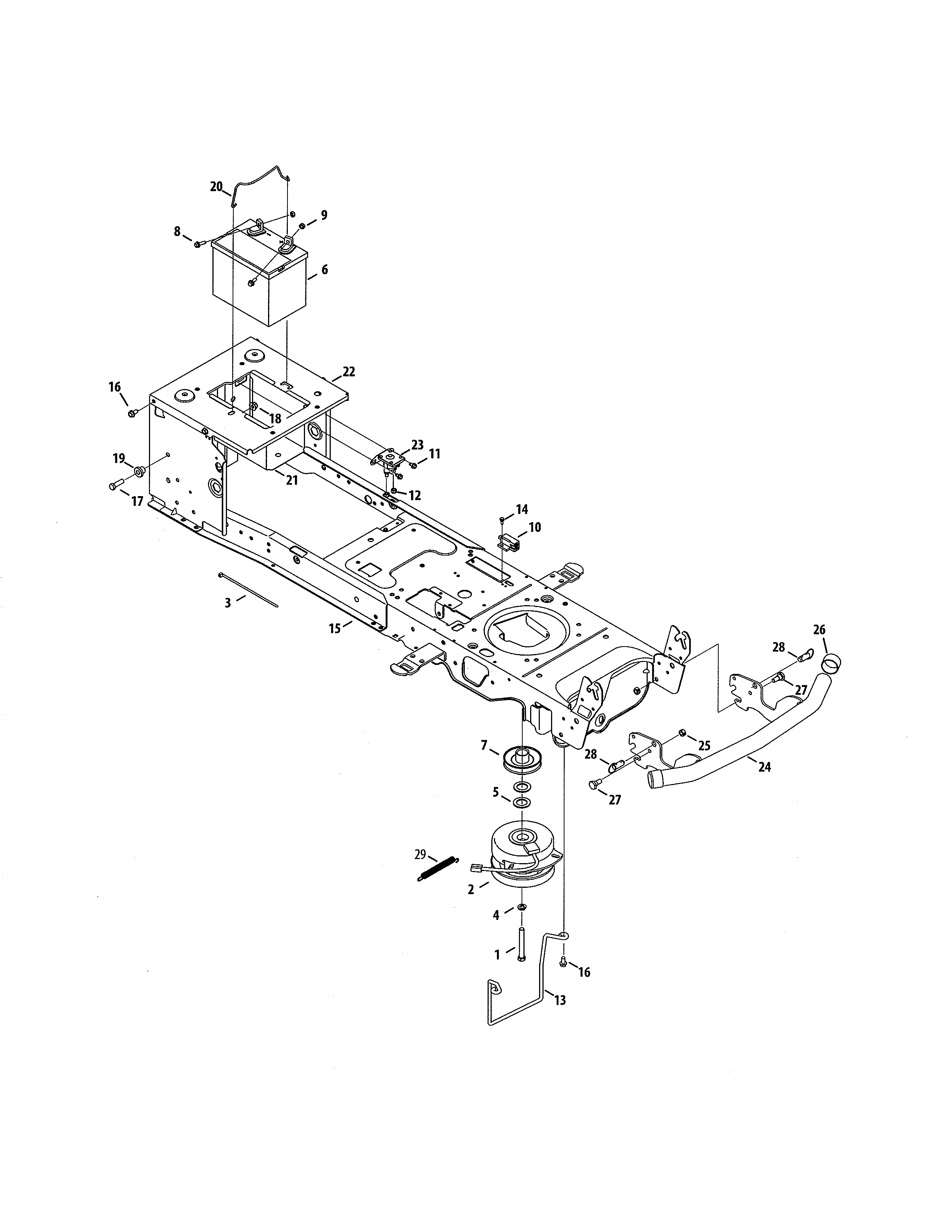 Frame/electrical/pto
