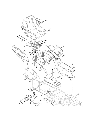 Seat/fender/lift