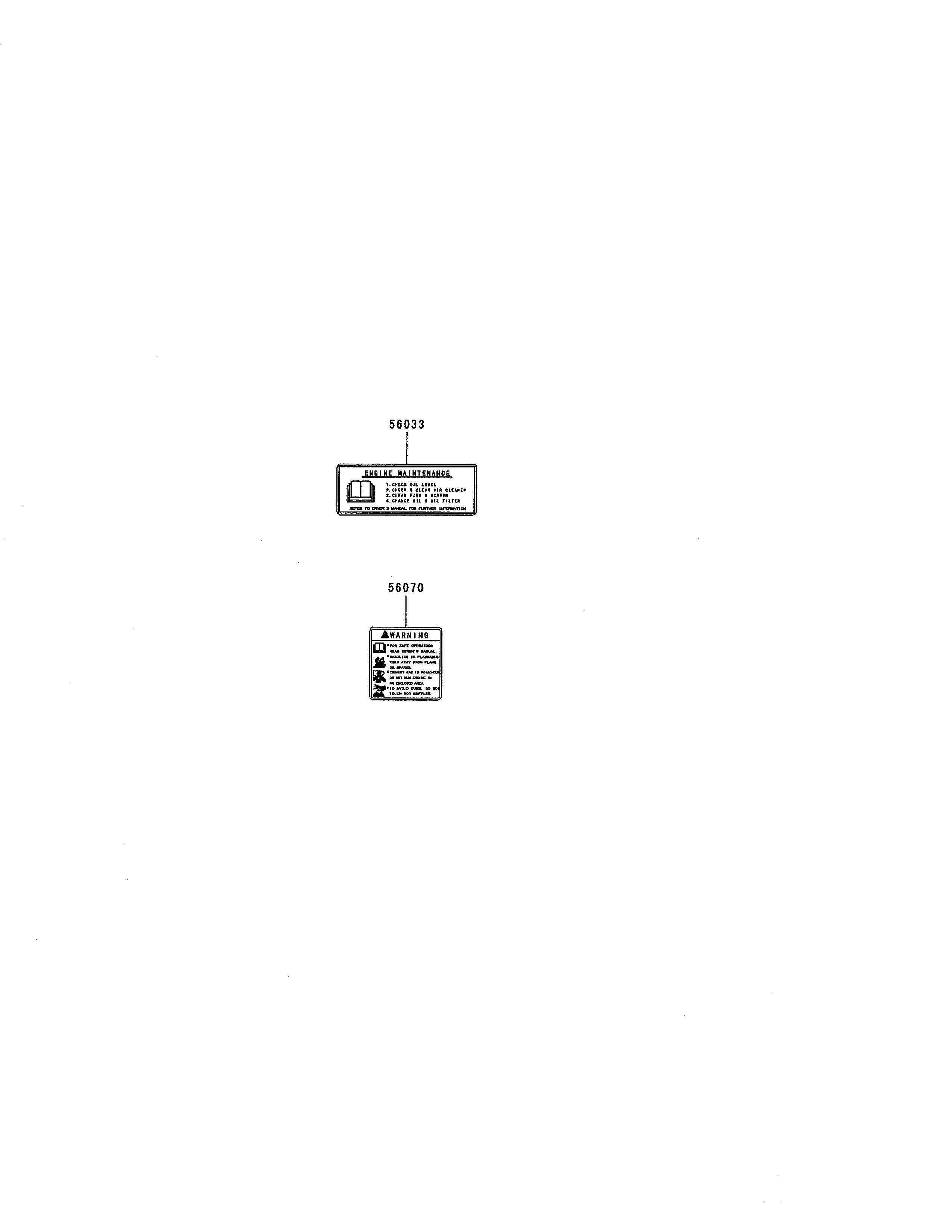 Engine labels