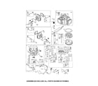 Briggs & Stratton 445877-1565-G1 cylinder/carburetor/sump diagram