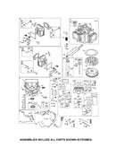 Cylinder/carburetor/sump