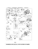 Cylinder/crankshaft/sump