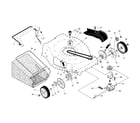 Craftsman 917370850 drive control/gear case/wheels diagram