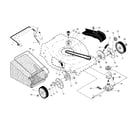 Craftsman 917370860 drive control/gear case/wheels diagram