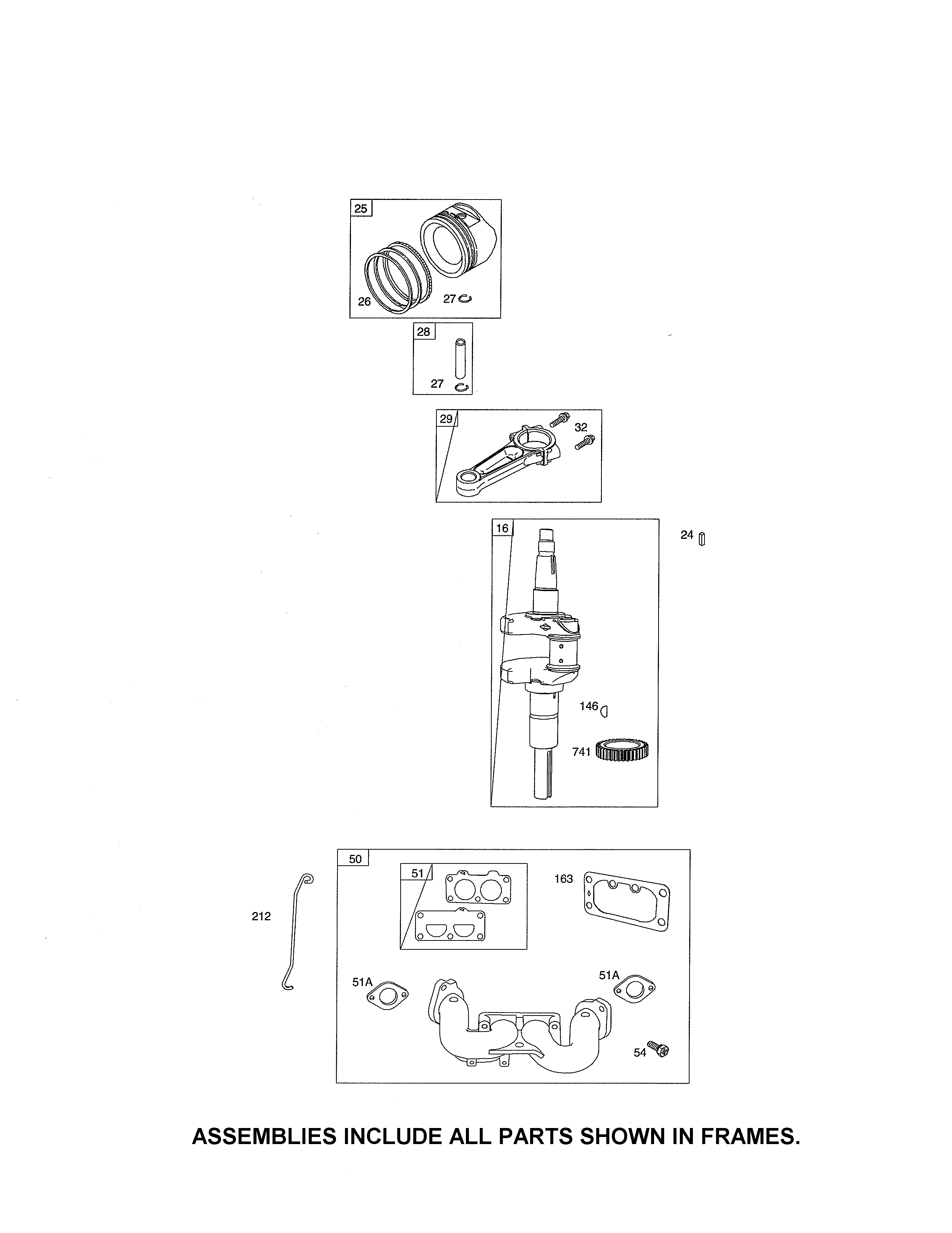 Crankshaft/manifold-intake