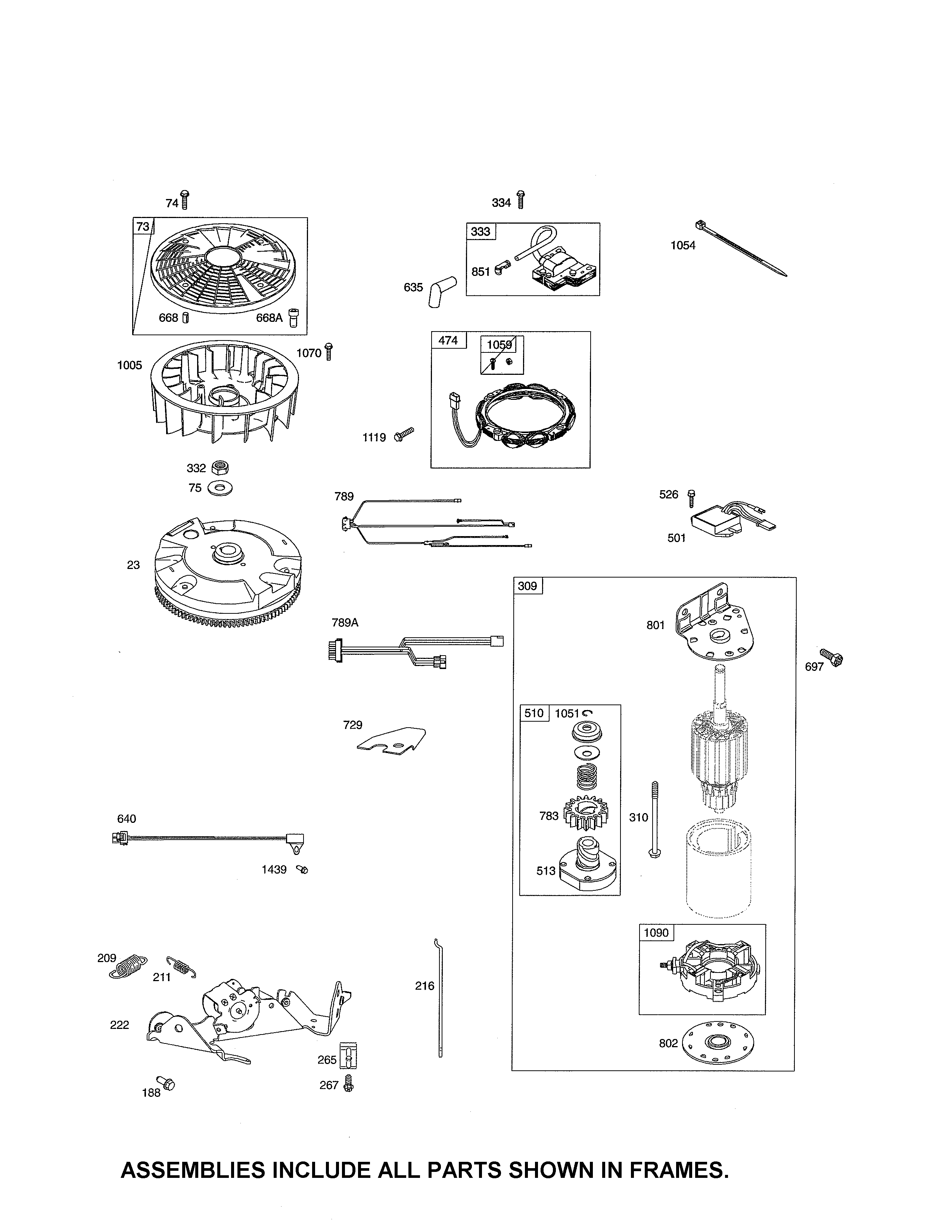 Motor-starter/flywheel