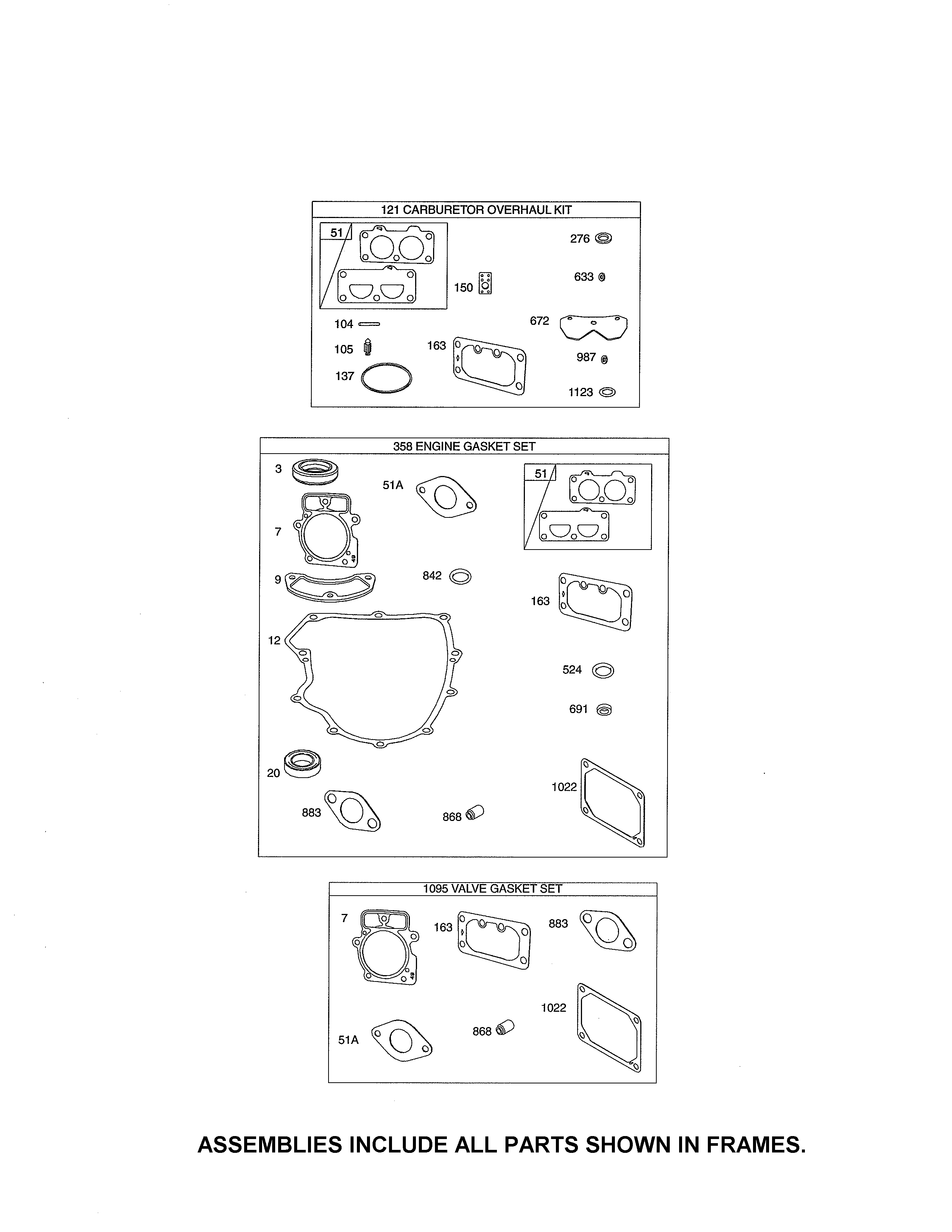 Gasket sets