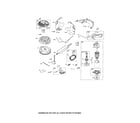 Craftsman 917288630 motor-starter/flywheel diagram