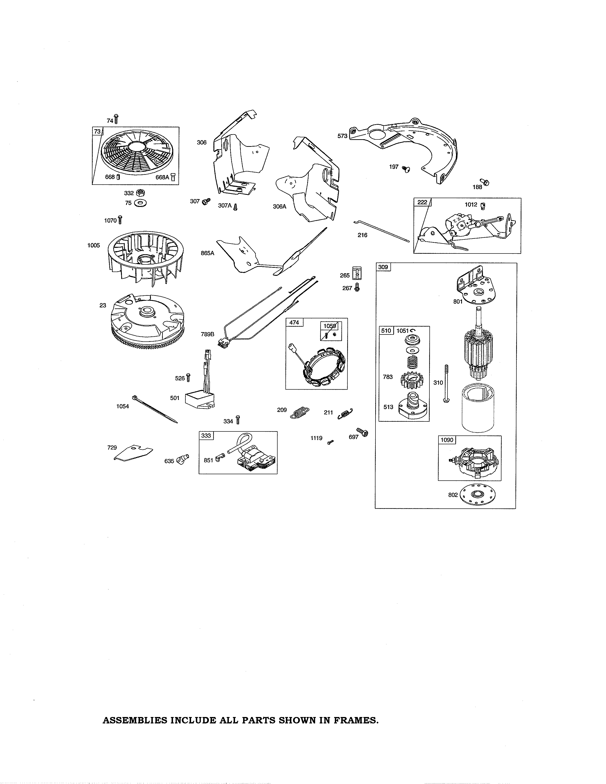 Motor-starter/flywheel