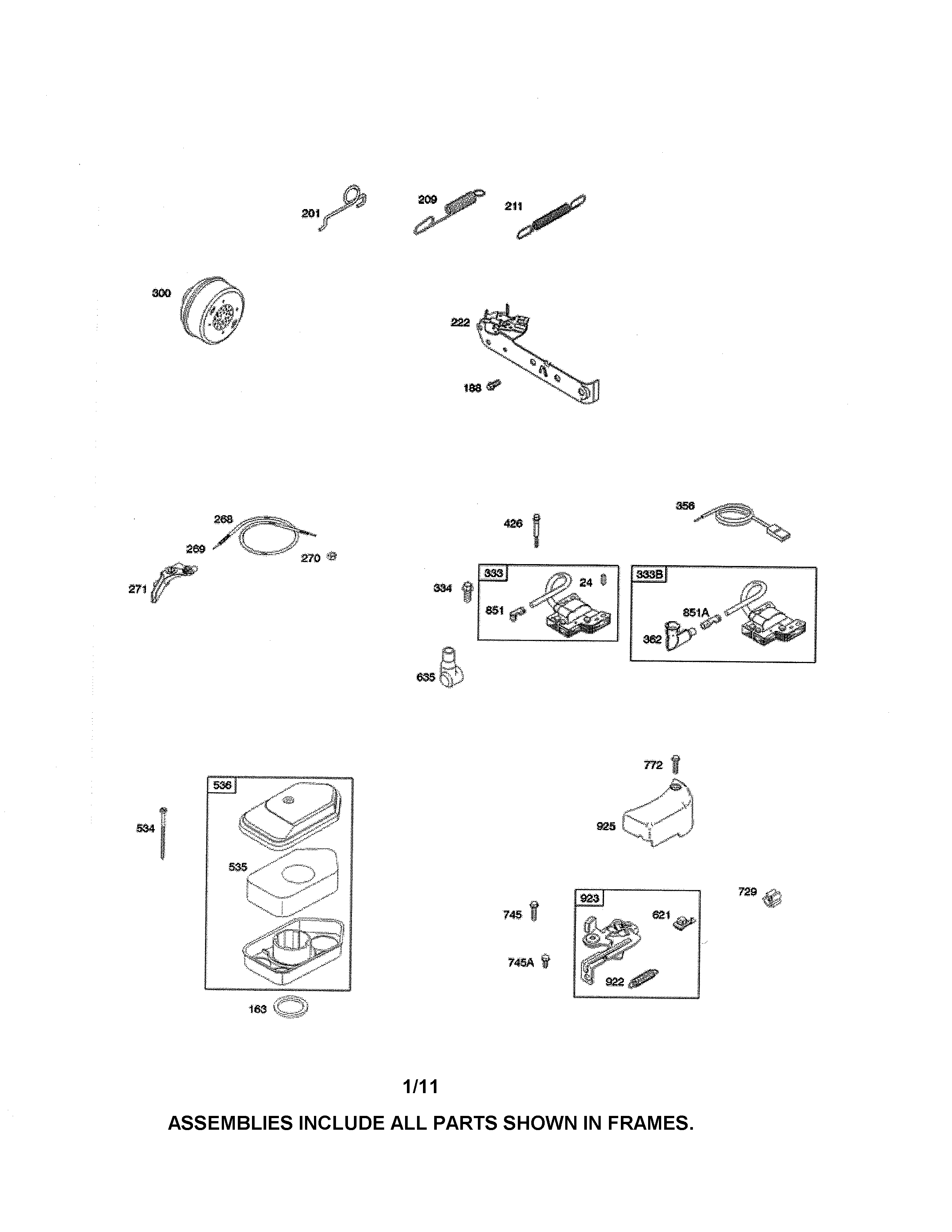 Air cleaner/brake/controls