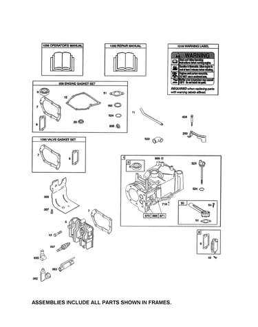 Cylinder/gasket sets